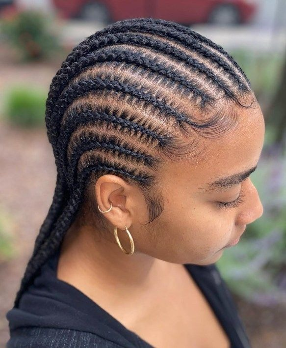 Cornrows & Stitch Braids